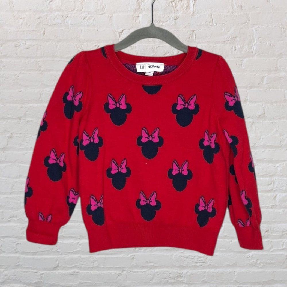Gap X Disney Knit Minnie Print Sweater
